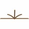 Ekena Millwork Redmond Timber Gable Bracket, Western Red Cedar, 108"W x 45"H x 1 1/2"D x 3 1/2"F, 10/12 Pitch GBW108X45X0204RED00SWR - alternate 2